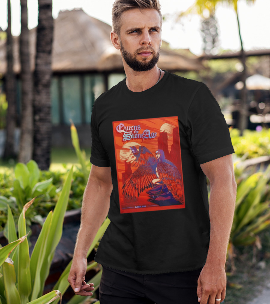 Queens Of The Stone Age Hellfest 2024 Winged Creatures T-Shirt