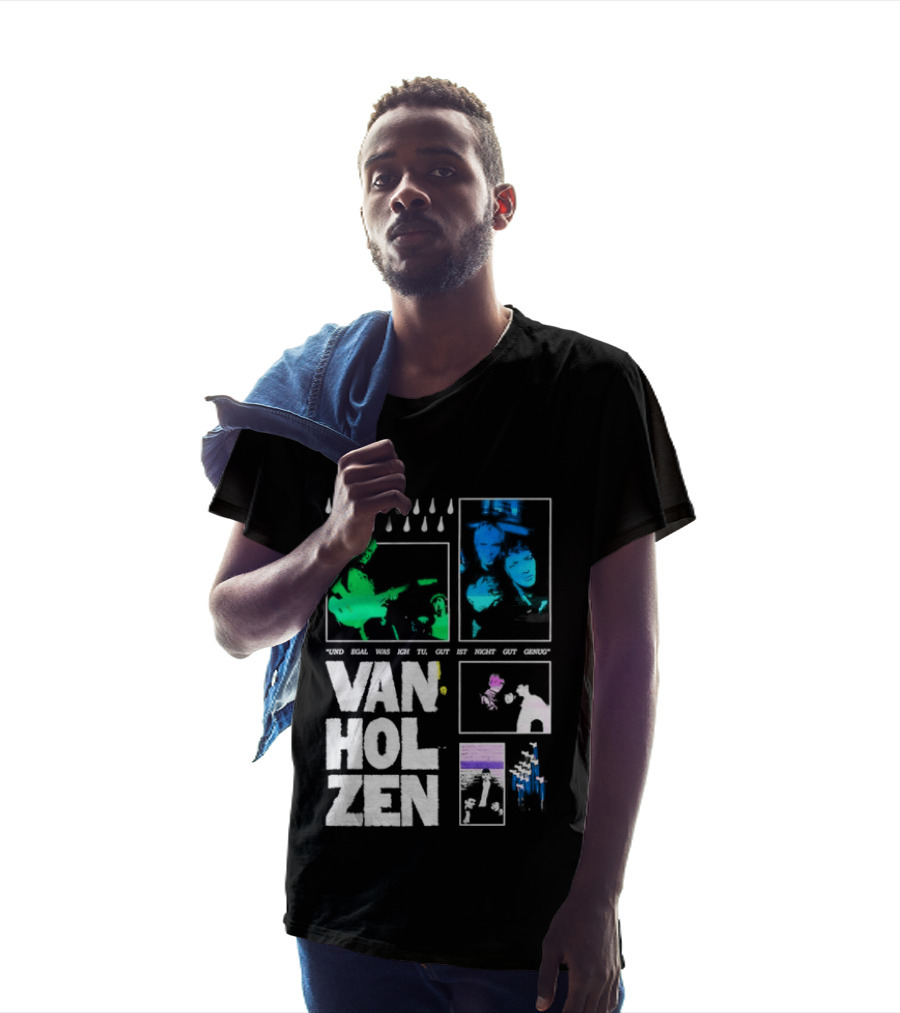 Van Holzen Und Egal Was Ich Tu Gut Ist Nicht Gut Genug Raindrops Color Blocks T-Shirt