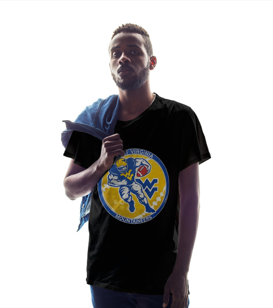 West Virginia Mountaineers Football Circular Running Back WV T-Shirt