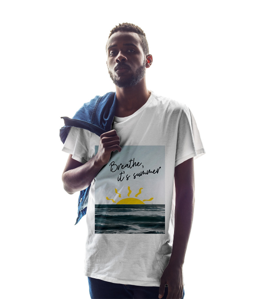 Breathe It's Summer Sun Ocean Scenery T-Shirt
