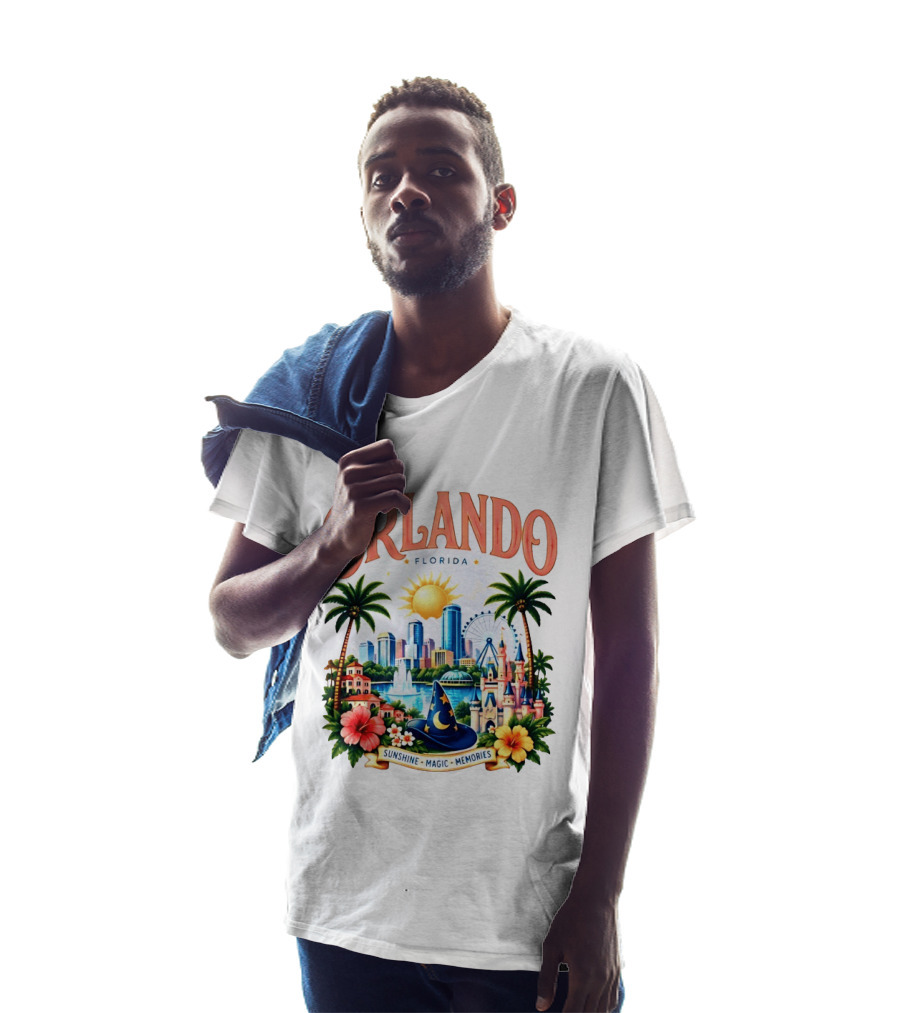 Orlando Florida Sunshine Magic Memories Skyline Adventure T-Shirt