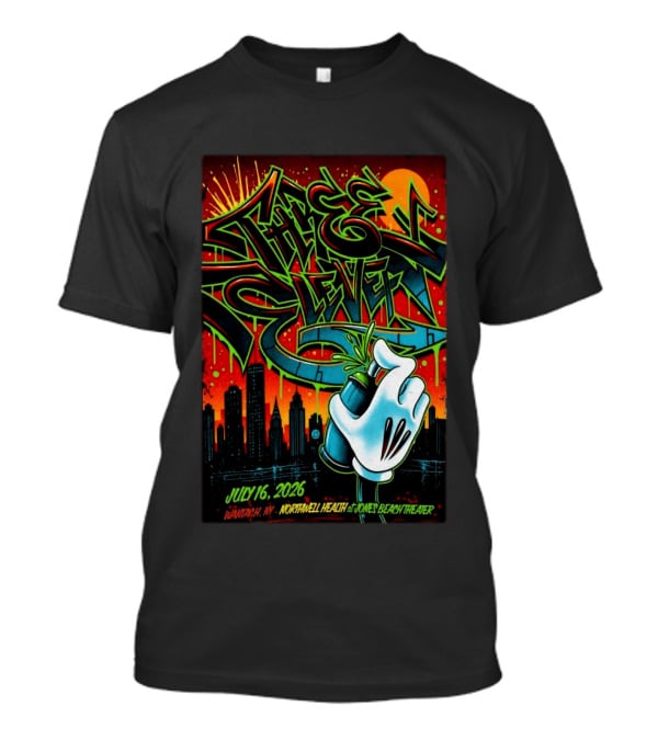 311 July 16 2026 Wantagh NY Northwell Health Jones Beach Theater Skyline Graffiti Hand Spray Can T-Shirt