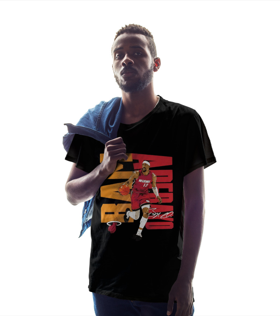 Bam Adebayo Miami Heat Basketball Number 13 NBA Player T-Shirt