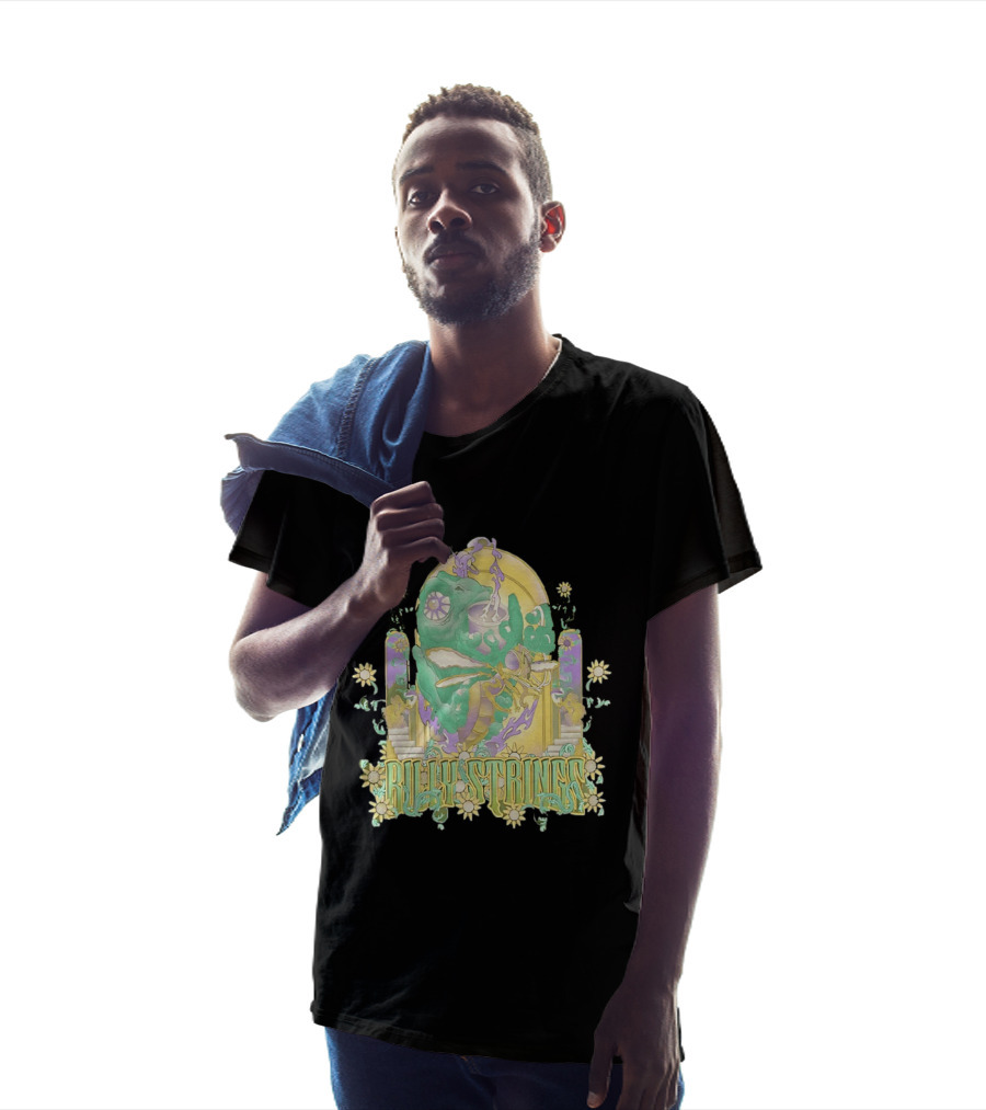 Billy Strings Summer 2026 Tour Cicada Rider Psychedelic Flower Mandala T-Shirt