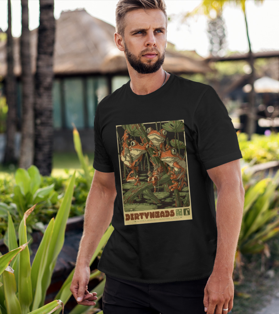 Dirty Heads July 18 2026 Adventure With Frogs Atlantic City NJ T-Shirt