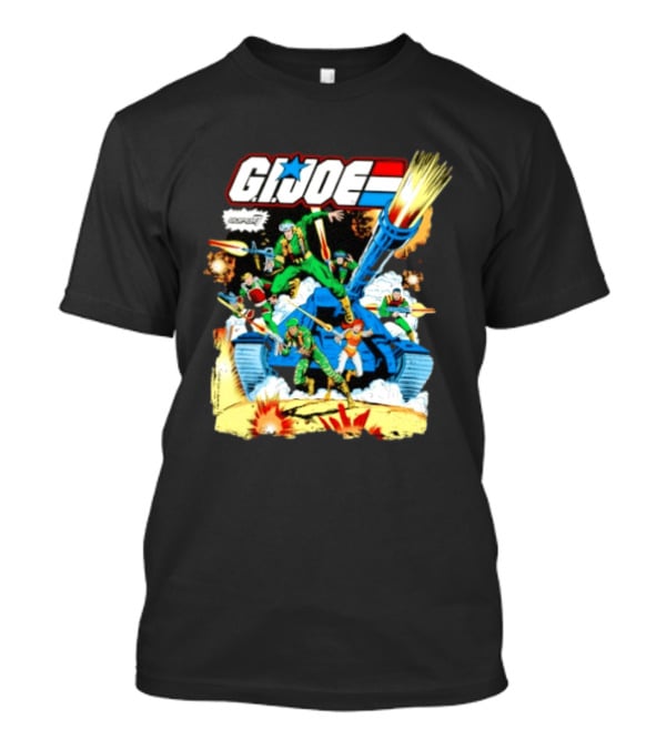 GI Joe Team Super7 Action Figure Hasbro Classic Battle Scene T-Shirt