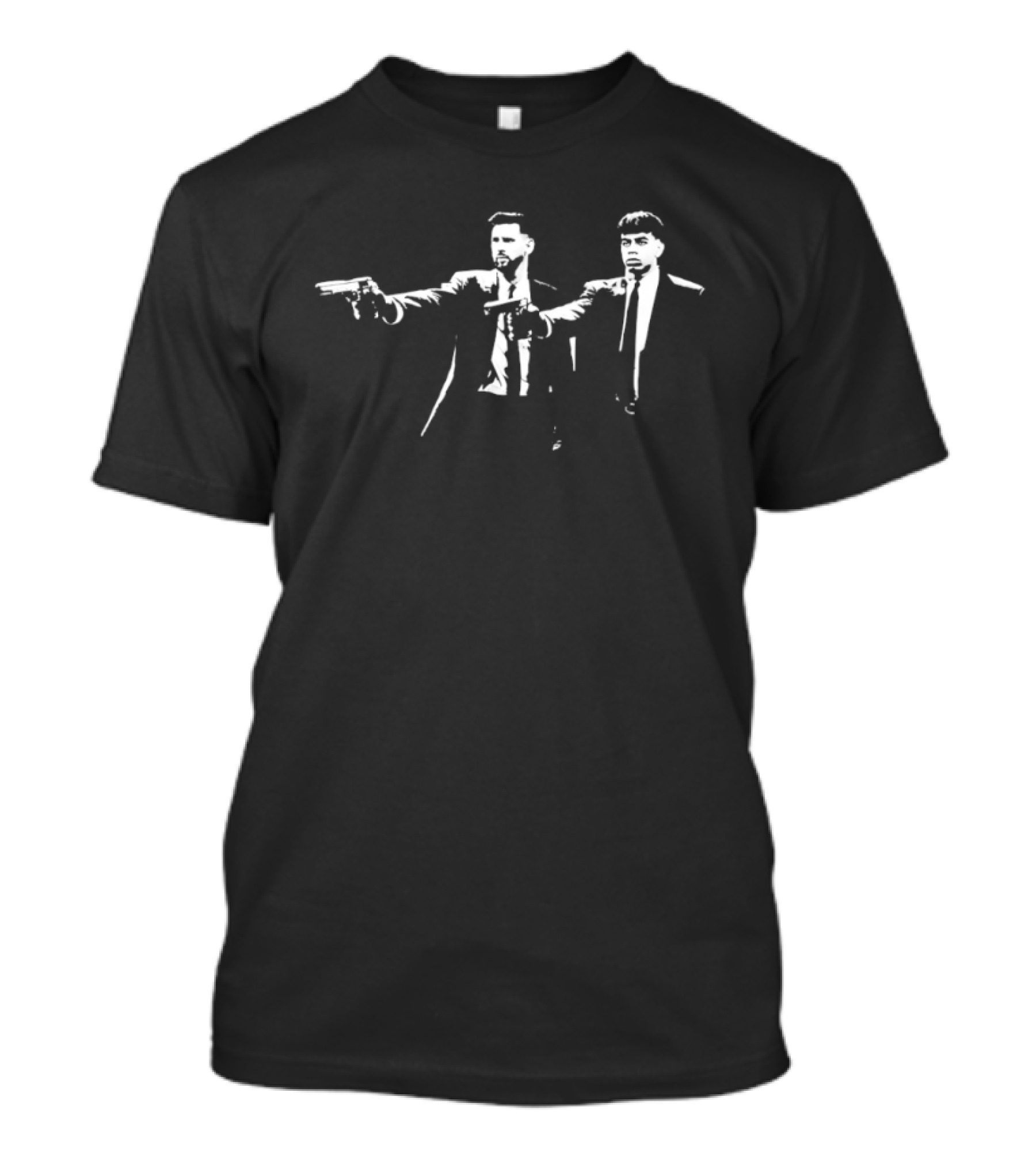 Lionel Messi Lamine Yamal Pulp Fiction Iconic Pose T-Shirt