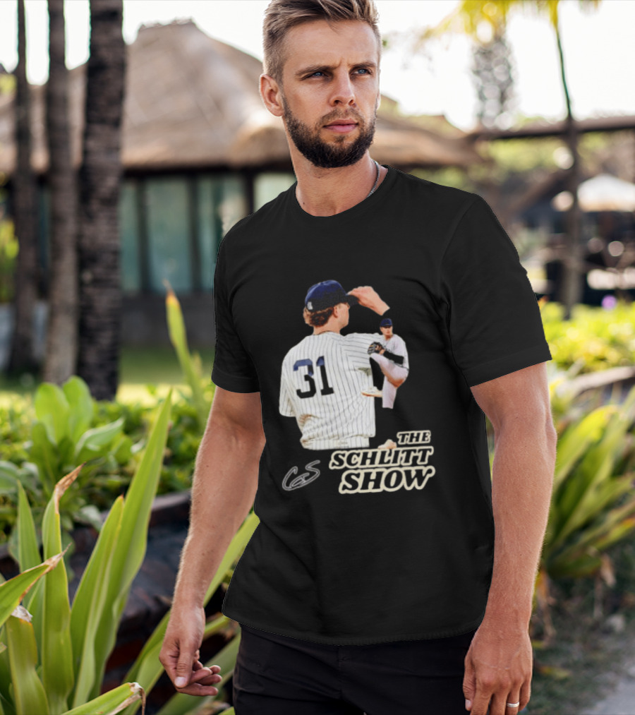 The Schlitt Show No 31 Baseball Player Jersey Pinstripes T-Shirt