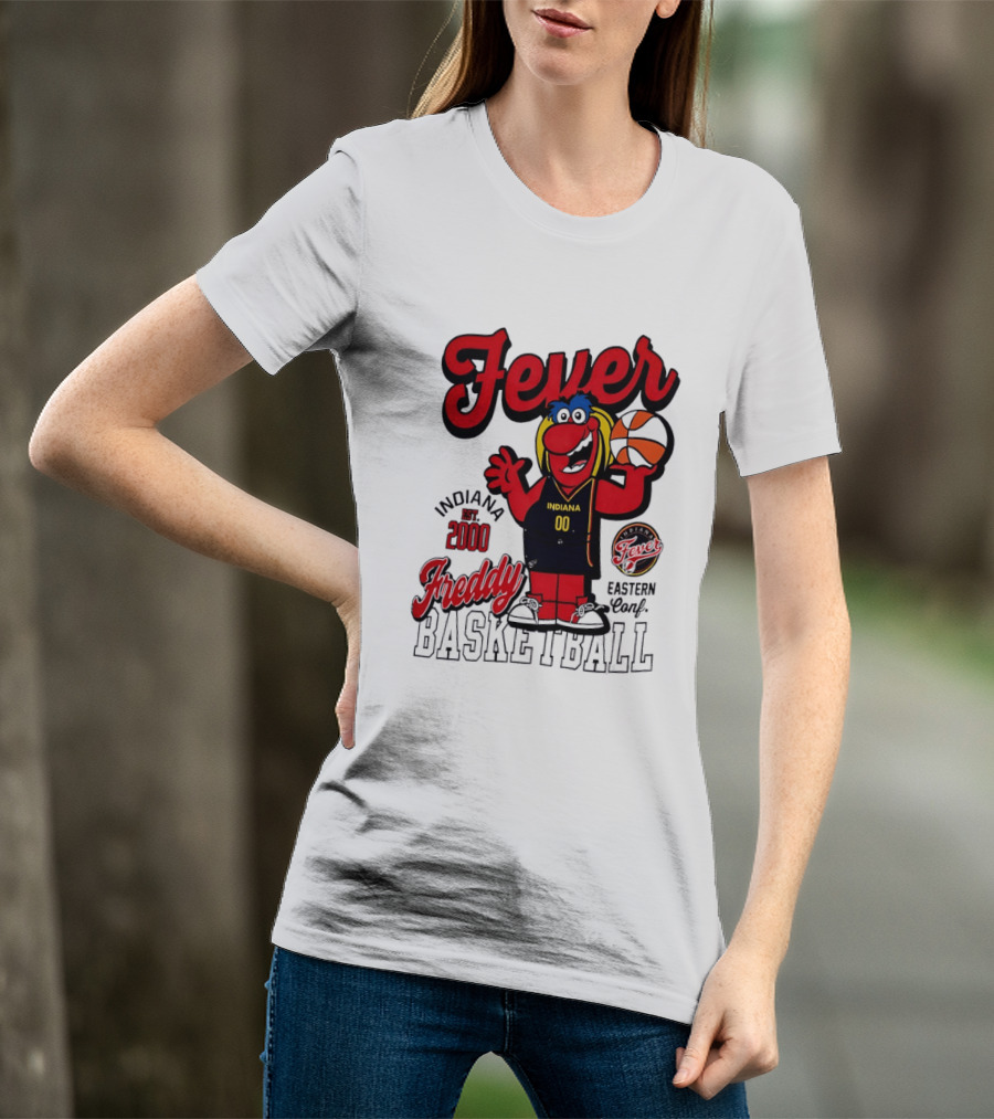 Freddy Indiana Fever Basketball Est 2000 Eastern Conf T-Shirt