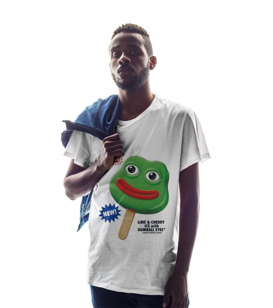 Groypsicle Lime And Cherry Ice With Gumball Eyes Limited Edition Made In Chicago T-Shirt