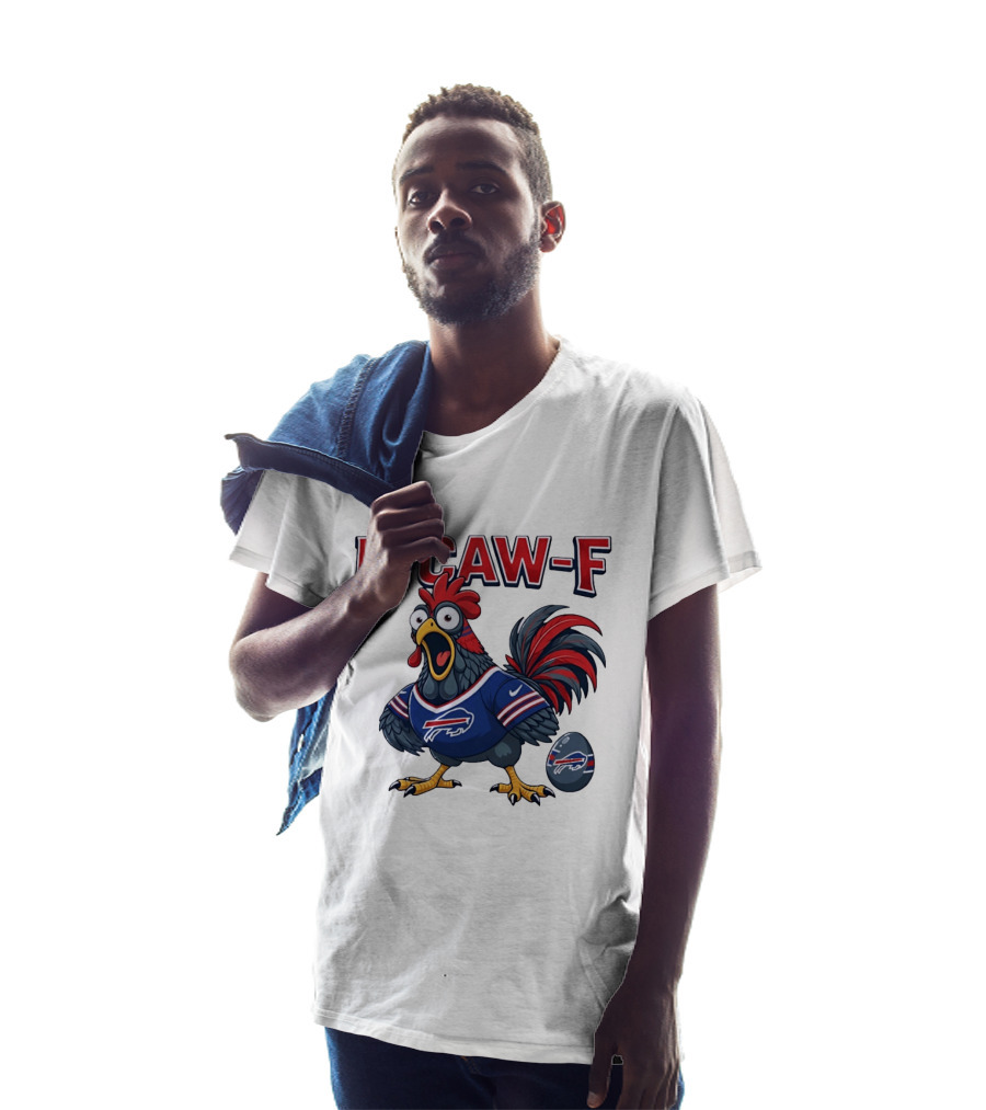 Buffalo Bills F Caw F Chicken Football Fan Rooster With Egg T-Shirt