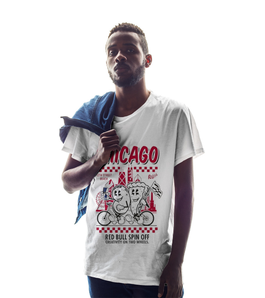Chicago 12th Street Beach Red Bull Spin Off Creativity On Two Wheels Relish T-Shirt