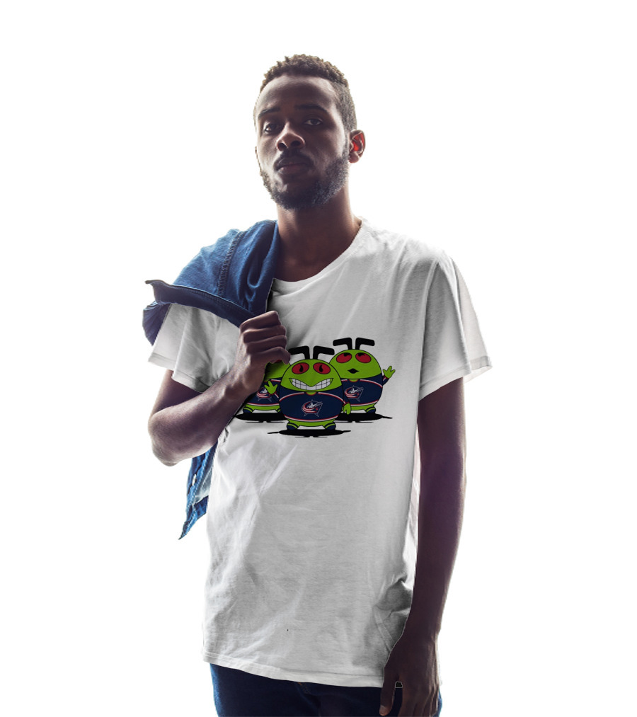 Columbus Blue Jackets Alien Trio NHL Hockey T-Shirt