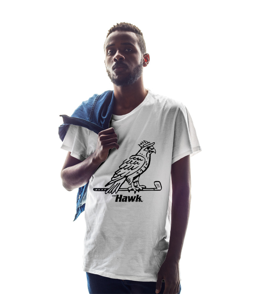 Hawk Golf Bird With Club T-Shirt