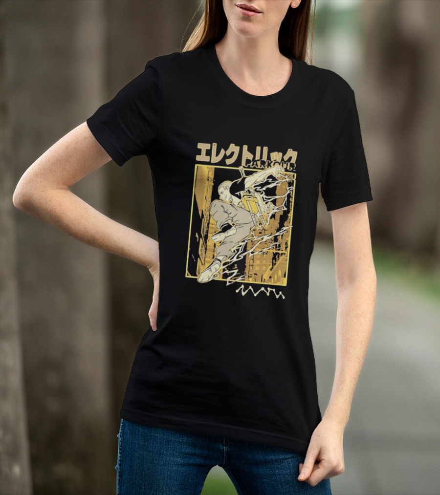 Electric Parkour Anime Manga Streetwear T-Shirt