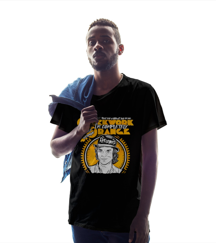 Work Orange Ludovico Technique Alex DeLarge Reformed Iconic Film T-Shirt