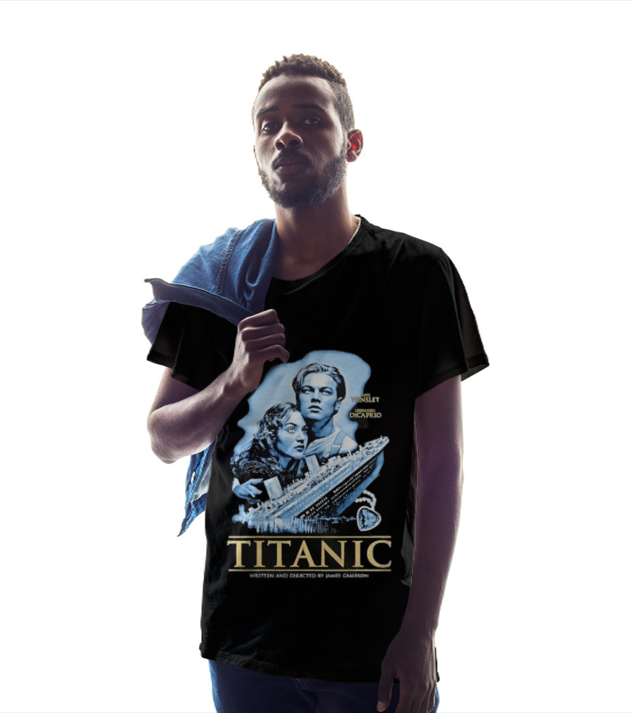 Titanic Kate Winslet Leonardo DiCaprio James Cameron Movie T-Shirt