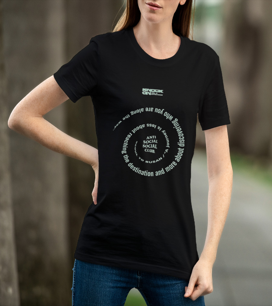 Knock On Vol 2 Anti Social Social Club Busan Journey Discovery T-Shirt