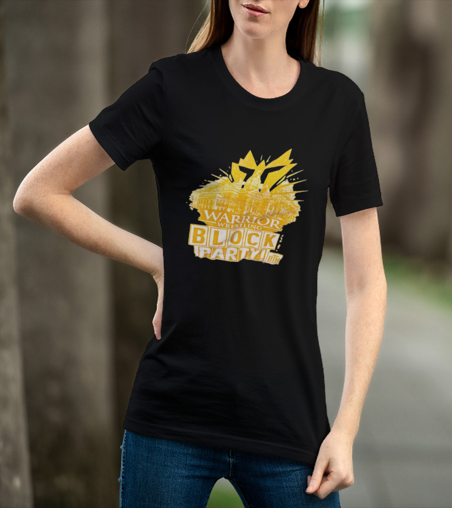 Warrior Wrestling Block Party BTM Yellow Graffiti Explosion T-Shirt