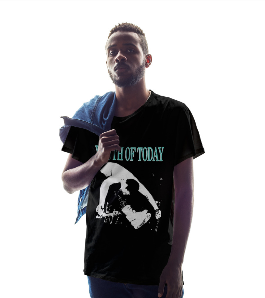 Youth Of Today Physically Strong Morally Straight Positive Youth 2 Sided Band Merch T-Shirt