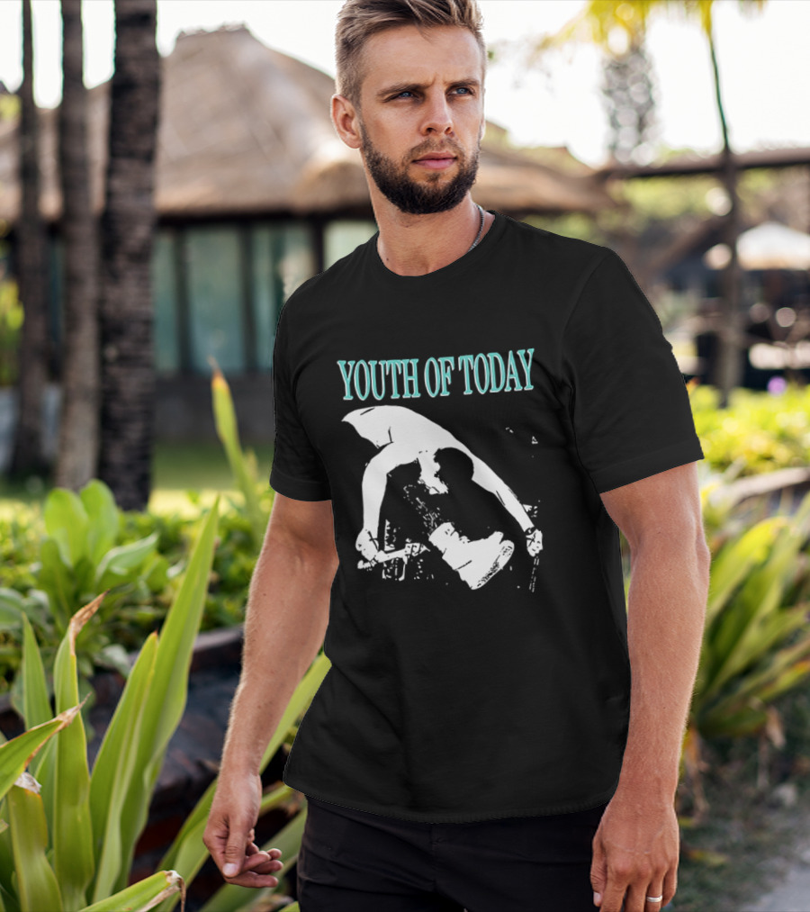 Youth Of Today Physically Strong Morally Straight Positive Youth 2 Sided Band Merch T-Shirt