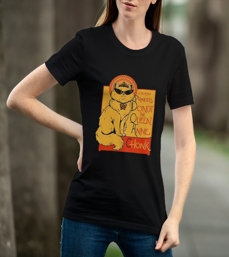 Princess Donut The Queen Anne Chonk Dungeon Crawler Carl Cat T-Shirt