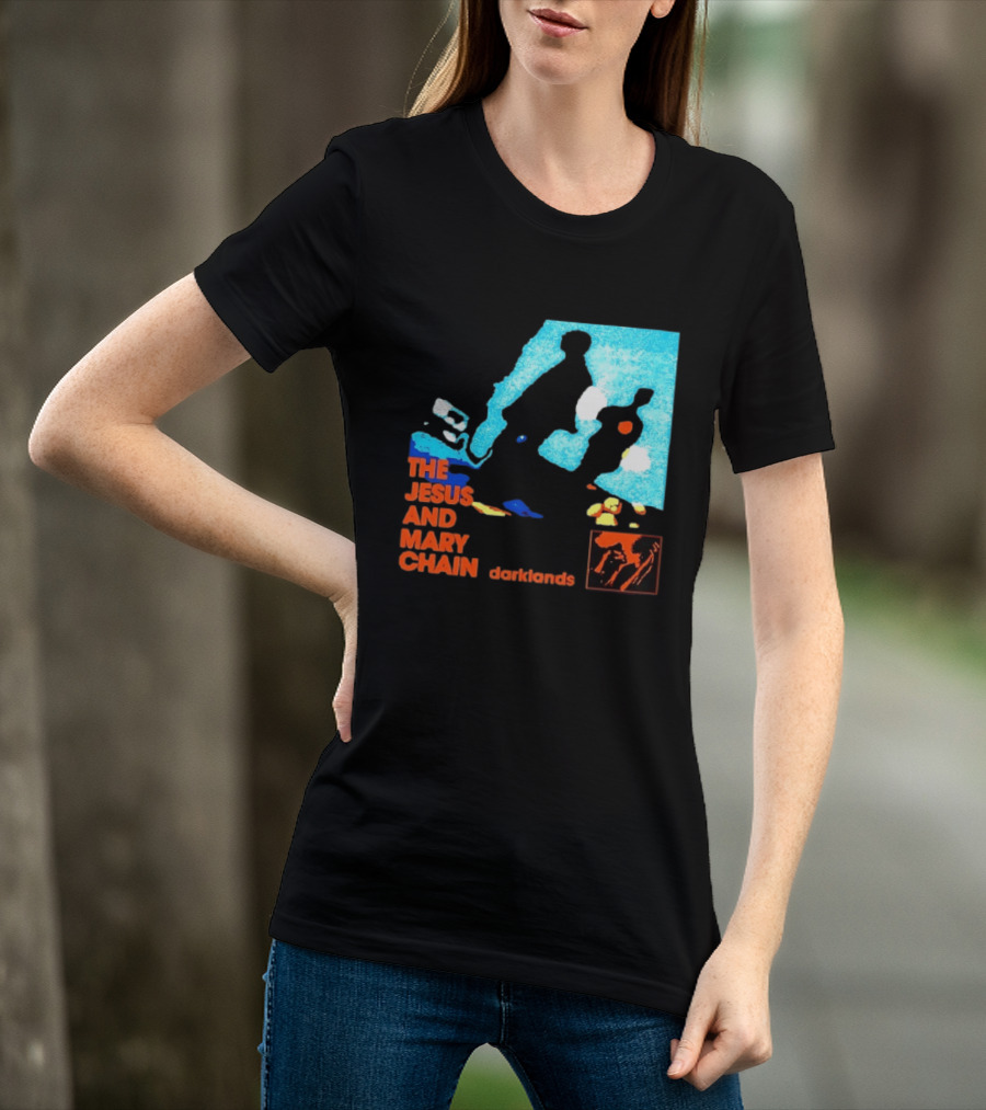 The Jesus And Mary Chain Darklands Alternative Rock Blue Black T-Shirt