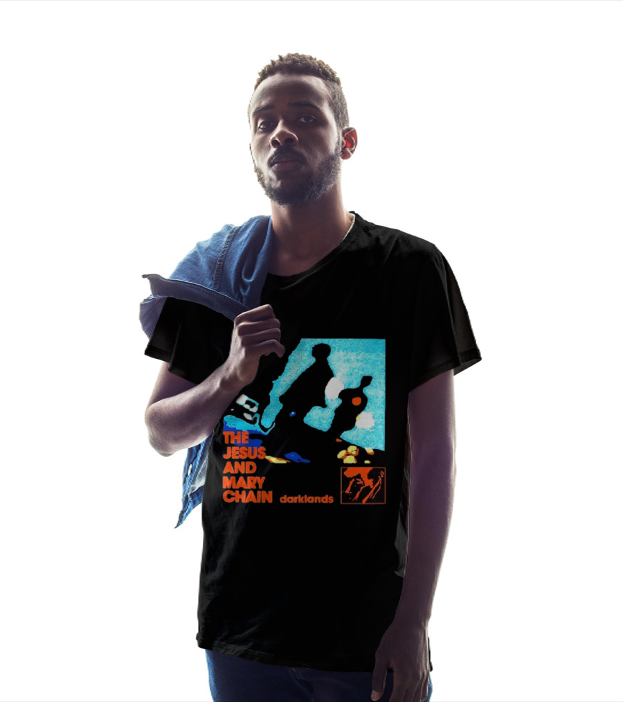 The Jesus And Mary Chain Darklands Alternative Rock Blue Black T-Shirt