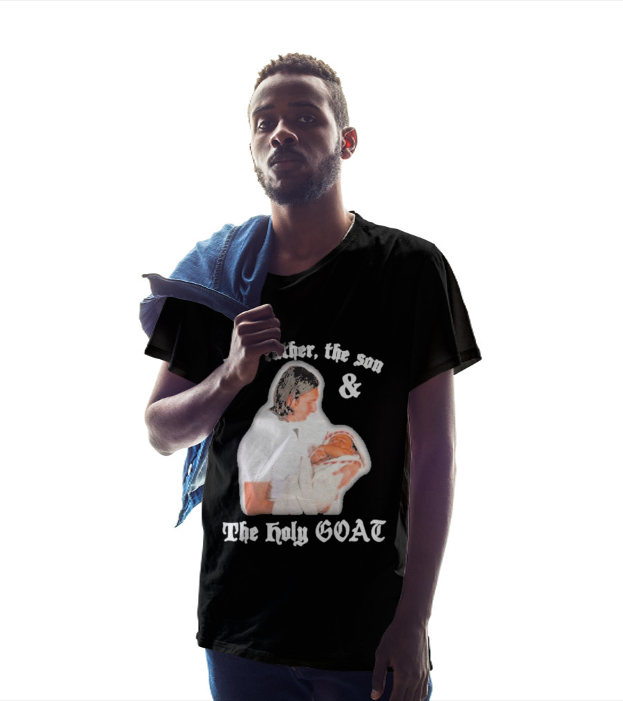 Lionel Messi The Father The Son And The Holy GOAT Iconic Football Legend Moment T-Shirt