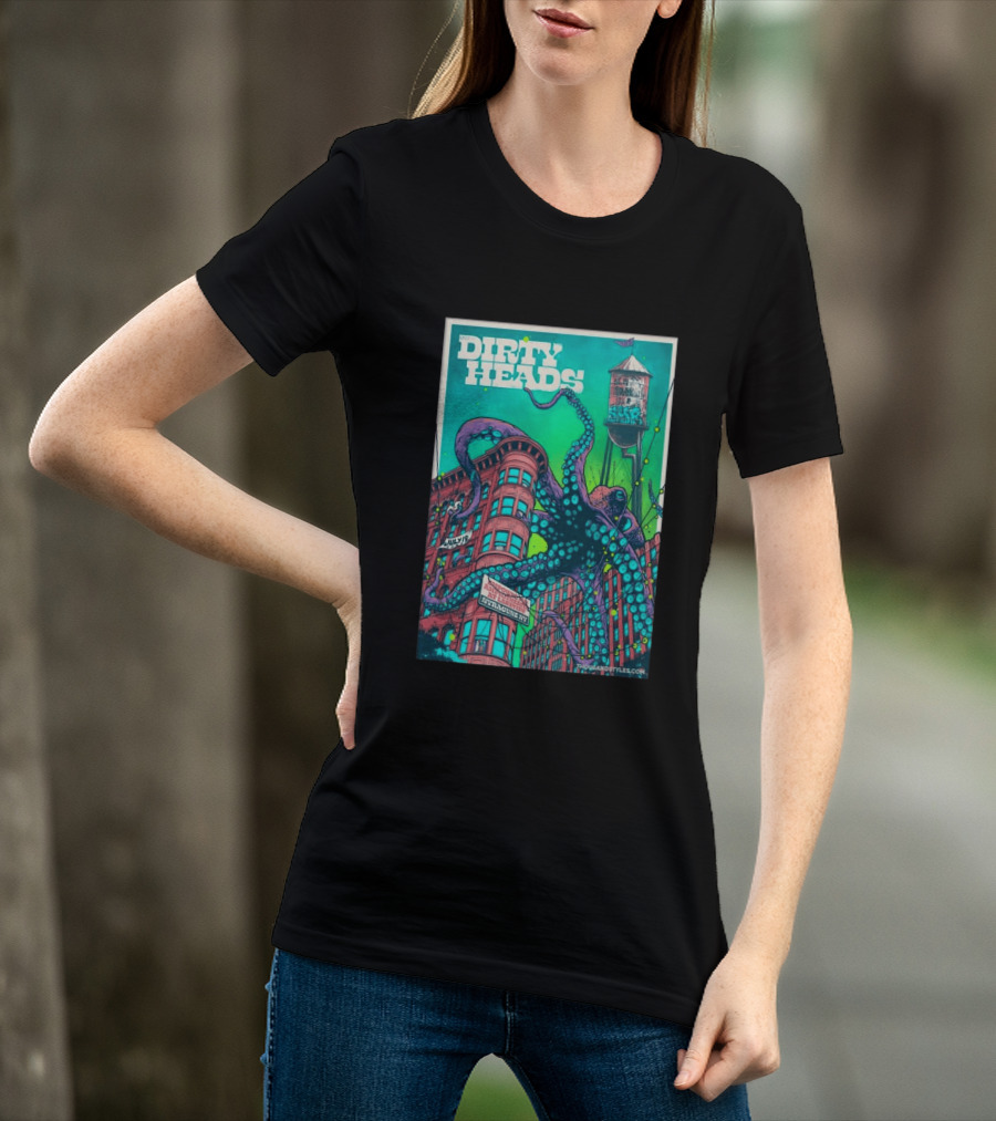 Dirty Heads Live At Syracuse Amphitheater July 19 2026 Octopus T-Shirt
