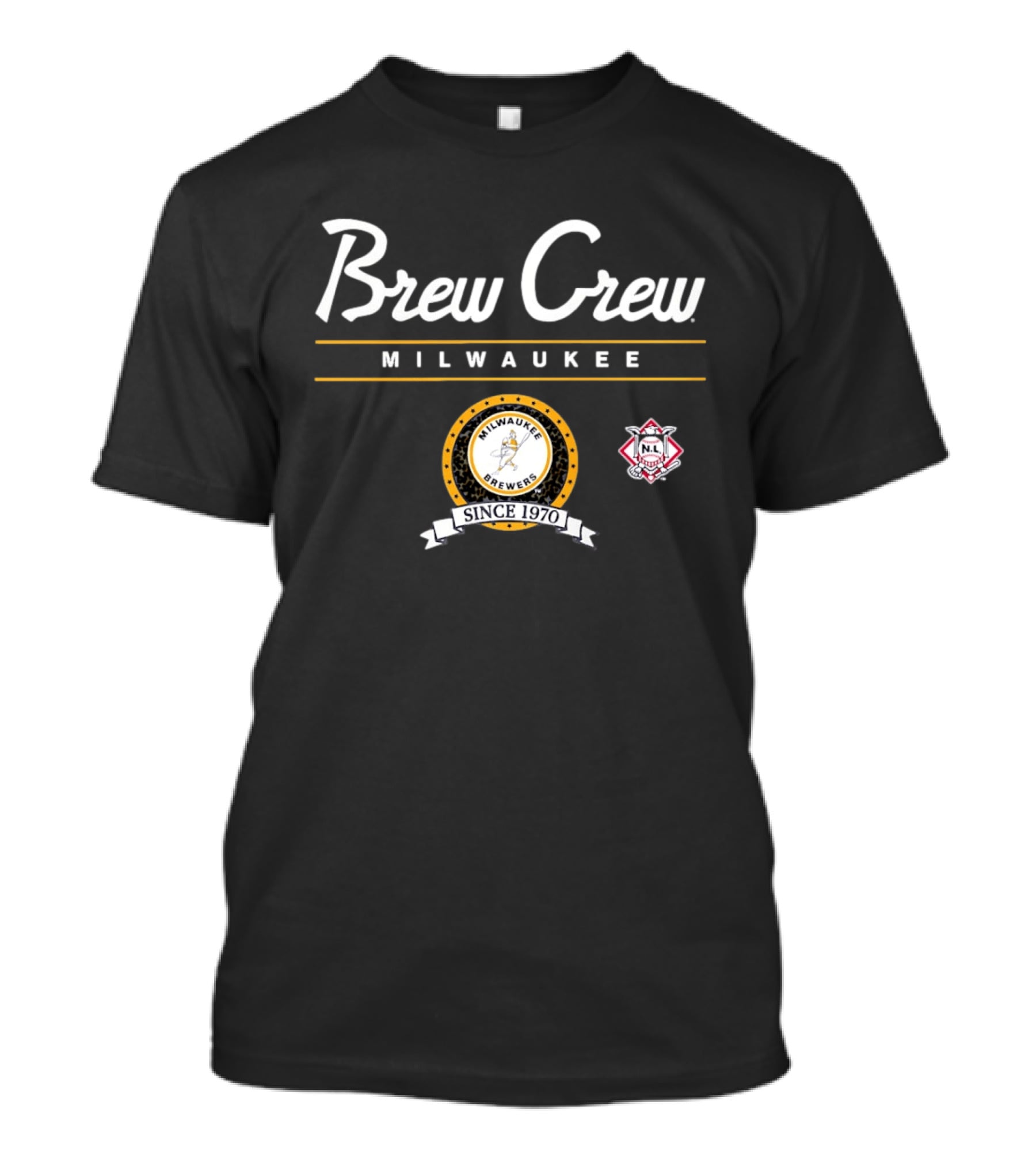 Brew Crew Milwaukee Brewers Since 1970 MLB N.L. Champion T-Shirt