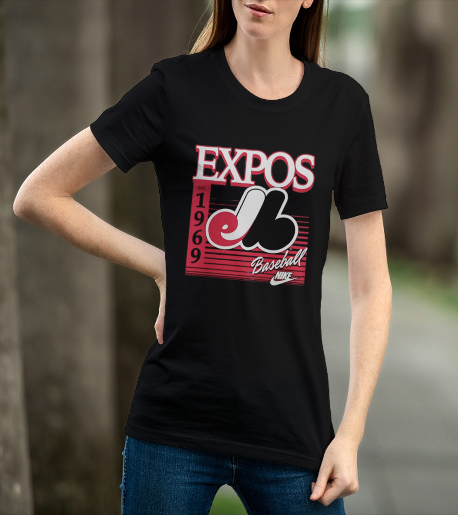 Expos Est 1969 Montreal Baseball Nike T-Shirt