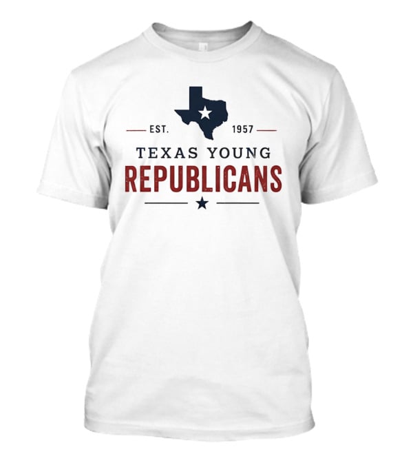 Texas Young Republicans Est 1957 Texas Map Republican Party T-Shirt