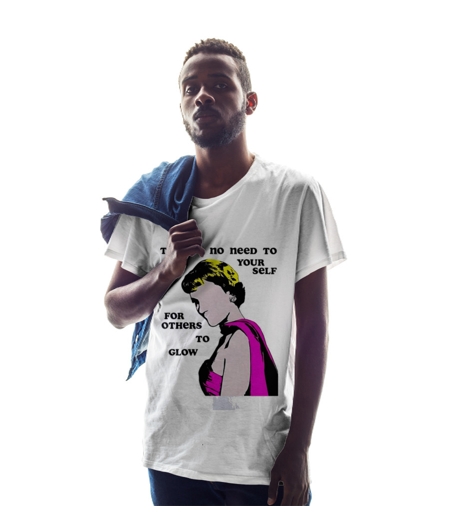 There's No Need To Dim Yourself For Others To Glow Pink Dress Woman T-Shirt