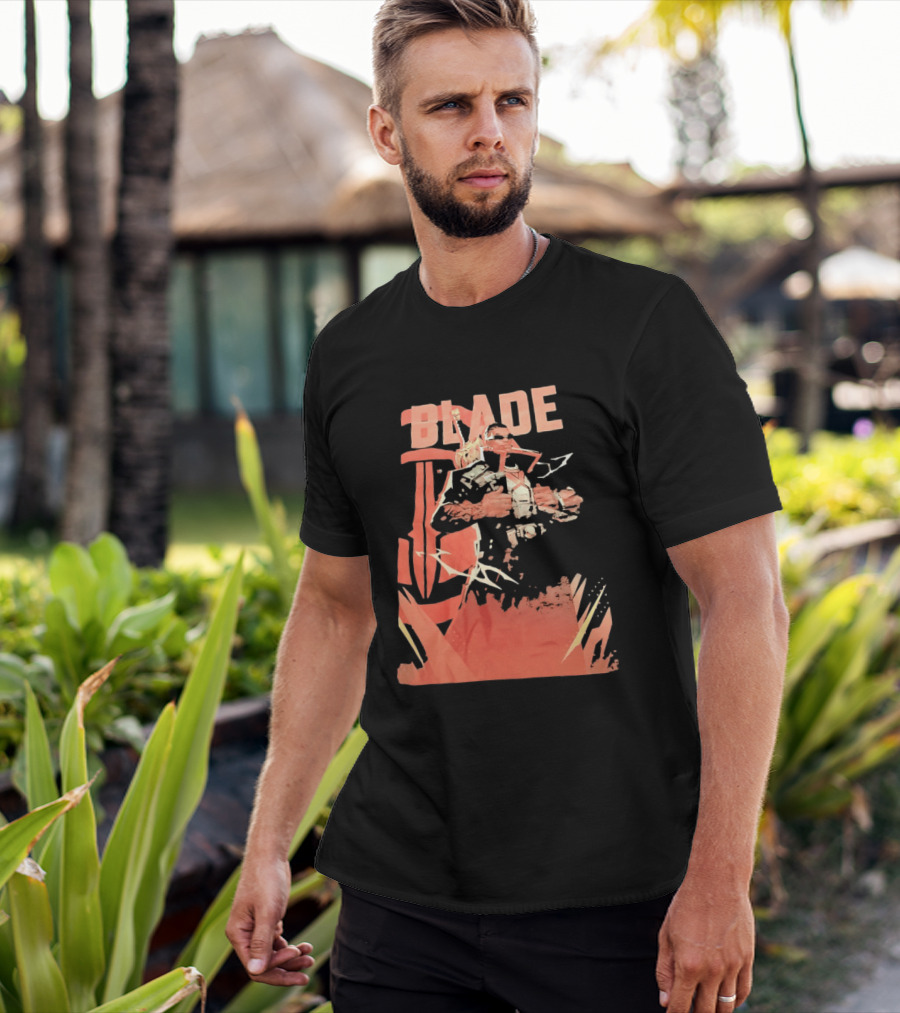Blade Marvel Comic Vampire Hunter T-Shirt