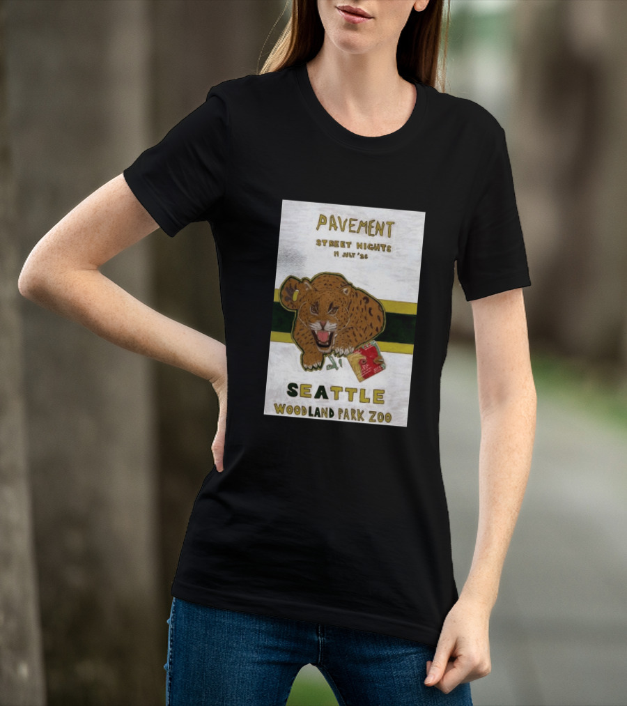 Pavement Street Nights Seattle Woodland Park Zoo July 19 2026 T-Shirt