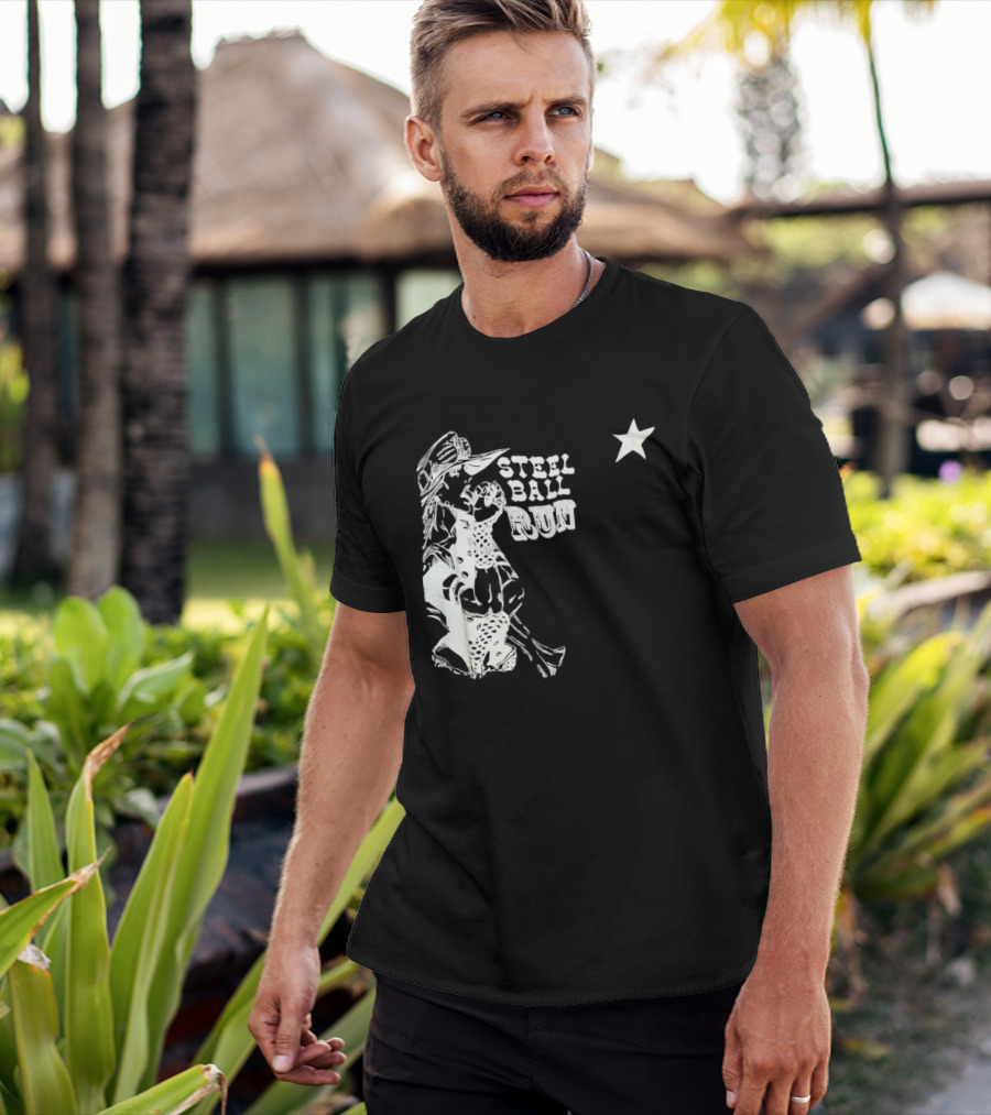 Steel Ball Run Gyro Zeppeli JoJo's Bizarre Adventure Star T-Shirt