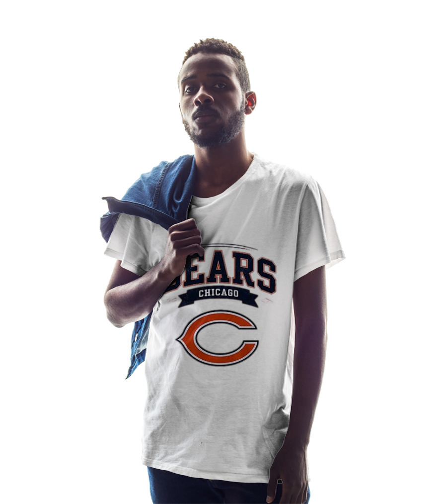 Chicago Bears Ghostface Running Football Holiday Halloween Team Collaboration T-Shirt