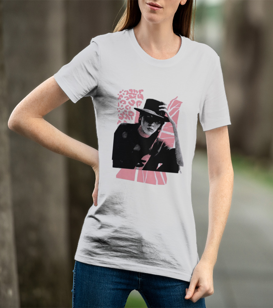 John Taylor Punk Masters Retro Style Hat And Femme Collage T-Shirt