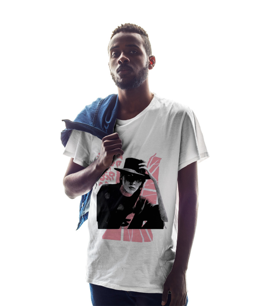 John Taylor Punk Masters Retro Style Hat And Femme Collage T-Shirt