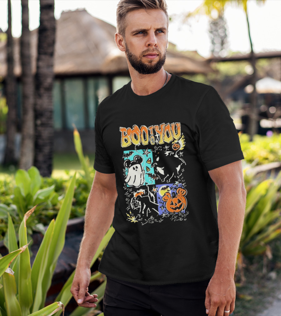 Boo To You Ghost And Pumpkin Halloween Fun T-Shirt