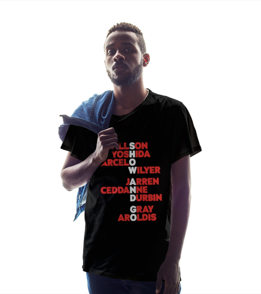 Boston Baseball Show And Go Willson Yoshida Marcel Wilyer Jarren Ceddanne Durgin Gray Aroldis 2026 Names Word Game T-Shirt