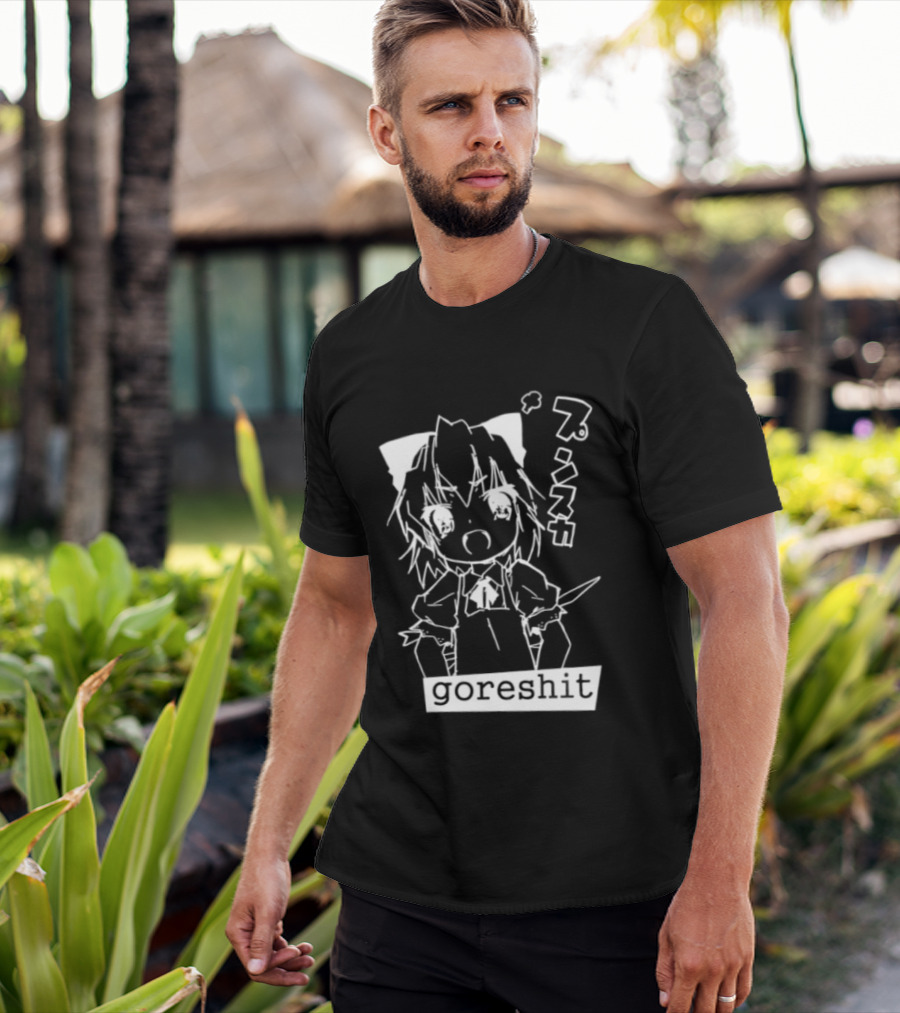 Goreshit Breakcore Electronic Anime Girl Japanese T-Shirt