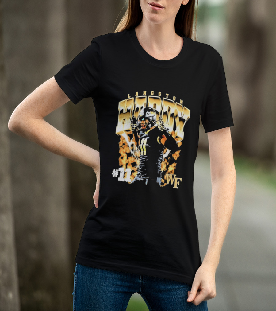 Ncaa Football Langston Hardy Wake Forest Demon Deacons #11 WF T-Shirt