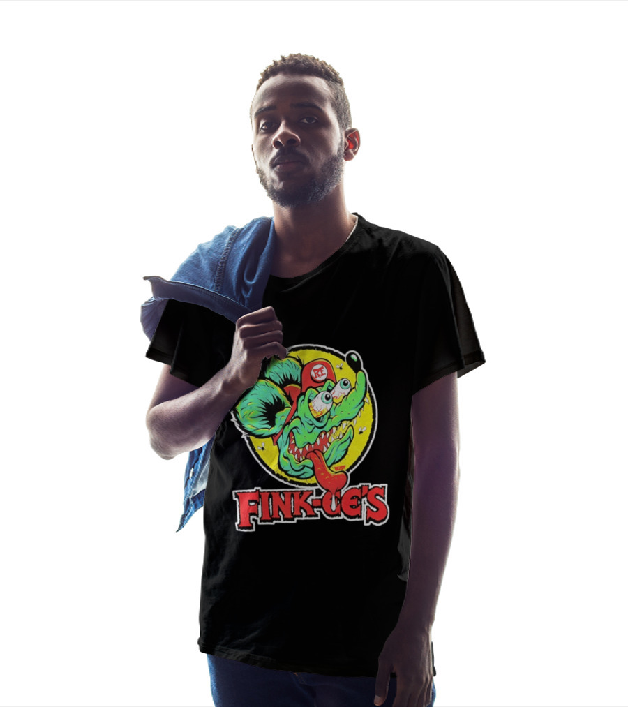 Fink Oe's Rat Fink RE Beast Ed Roth Hot Rod T-Shirt