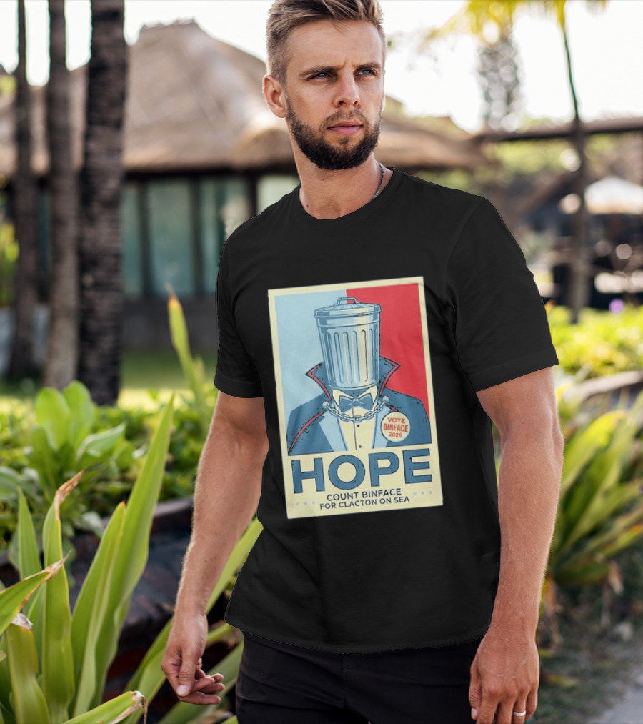 Vote Binface 2026 Hope Count Binface For Clacton On Sea T-Shirt