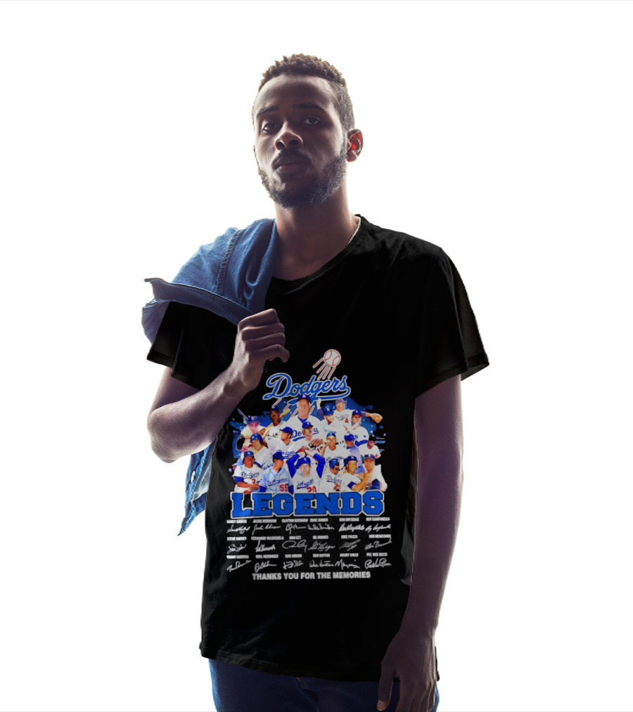 The Dodgers Legends Signatures Thank You For The Memories T-Shirt