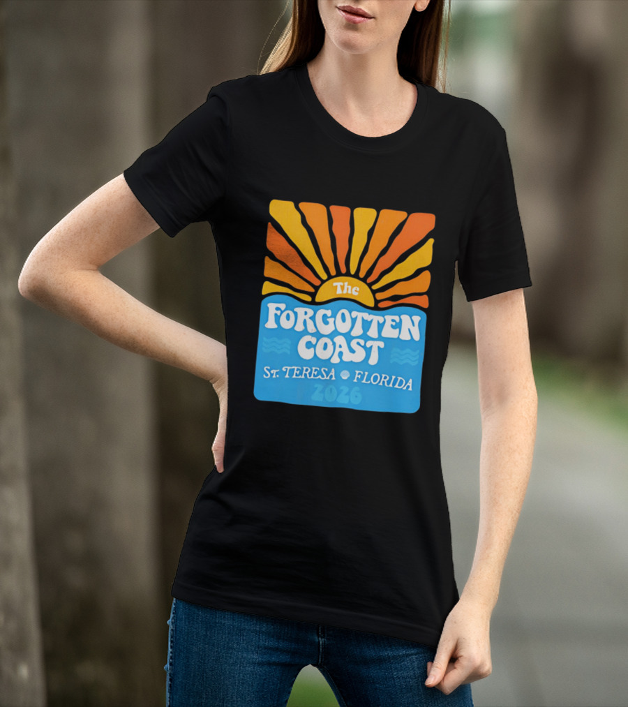 The Forgotten Coast St Teresa Florida 2026 Sunset Waves T-Shirt