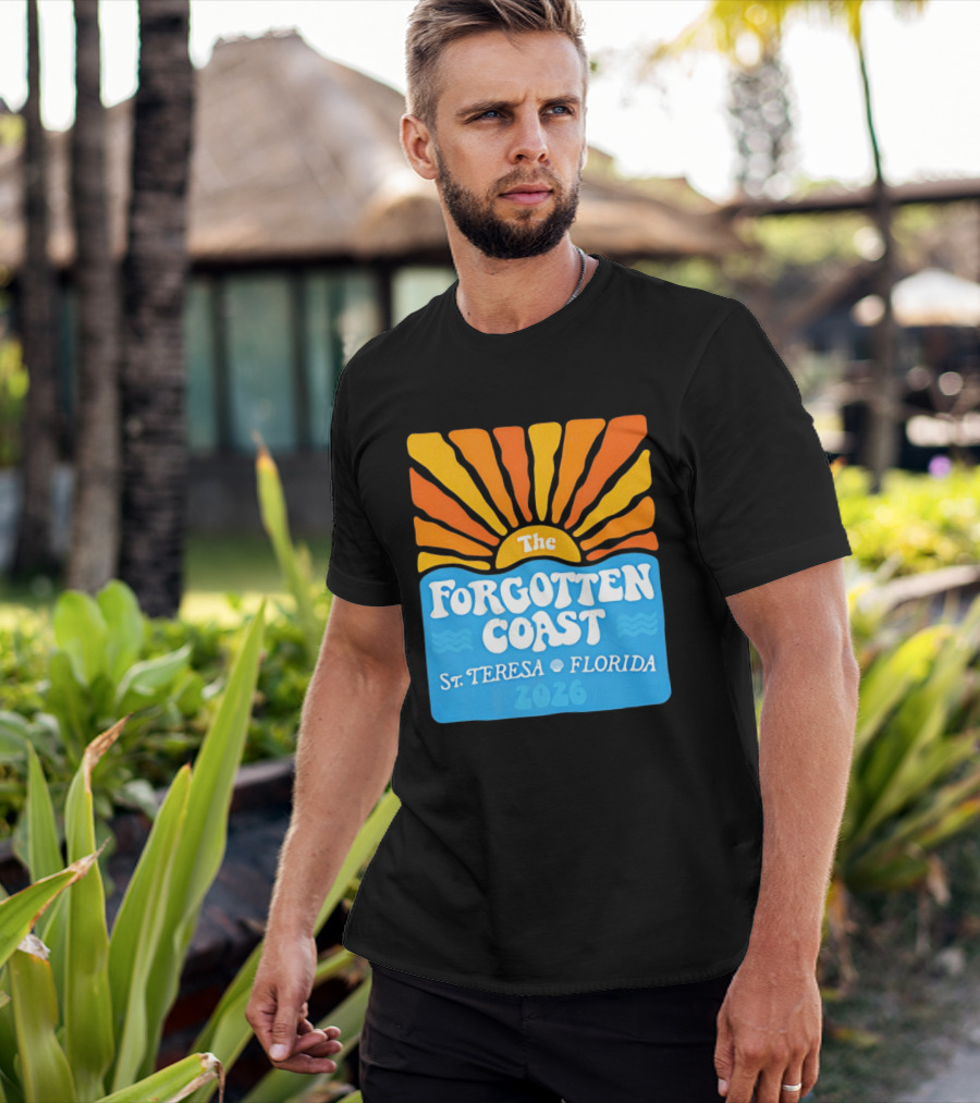 The Forgotten Coast St Teresa Florida 2026 Sunset Waves T-Shirt