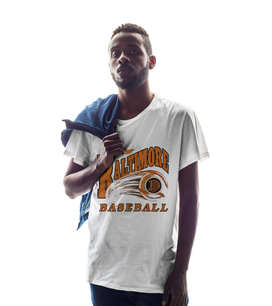 1954 Baltimore Baseball B Classic MLB Style Vintage Look T-Shirt